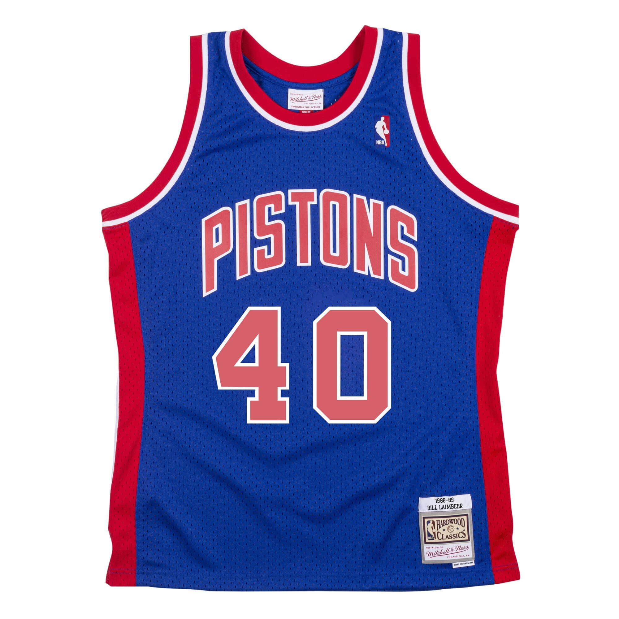 Swingman Bill Laimbeer Detroit Pistons 1988-89 Jersey - Shop